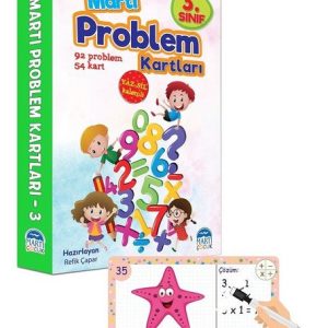 3.Sınıf Problem Kartları-Yaz Sil Kalemli