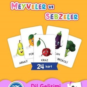 Meyveler ve Sebzeler - İlk Kartlarım 3+ Yaş